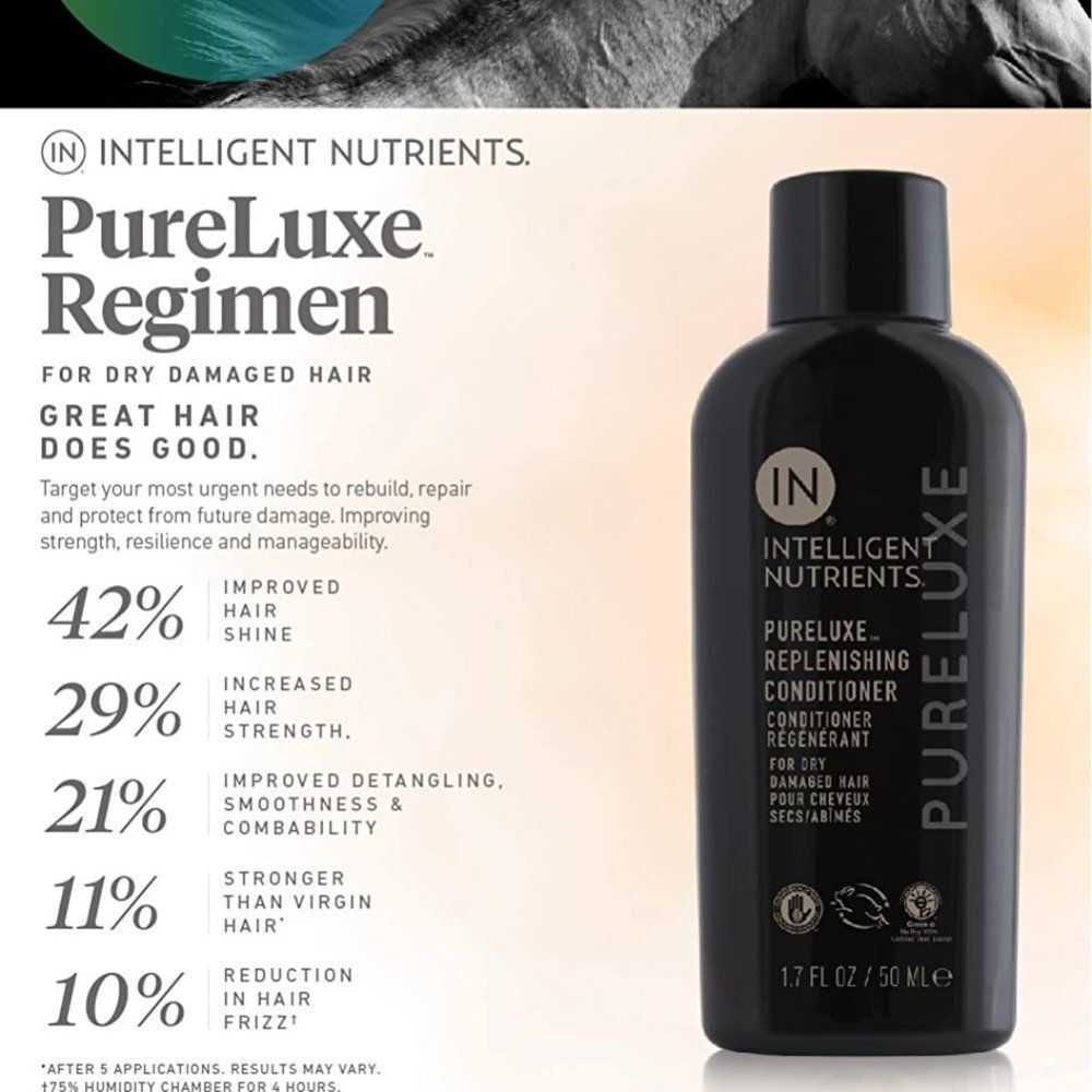 Intelligent Nutrients PureLuxe Replenishing Conditioner 1.7 oz NWT